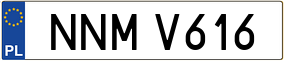 Trailer License Plate